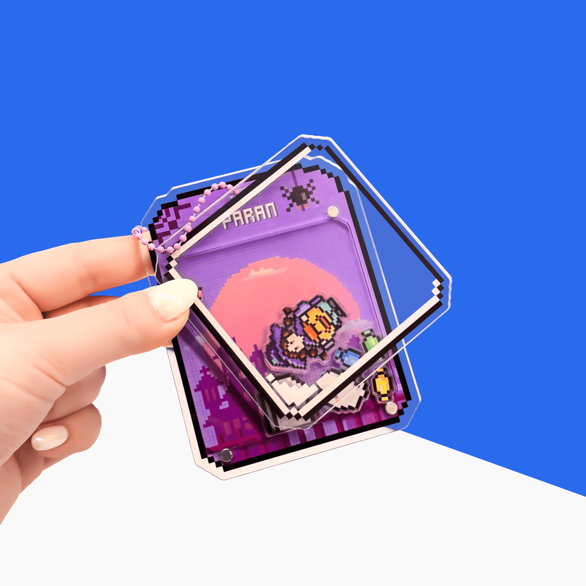 Custom Magnetic Openable Shaker Keychains