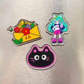 Custom Clear Acrylic Fridge Magnets