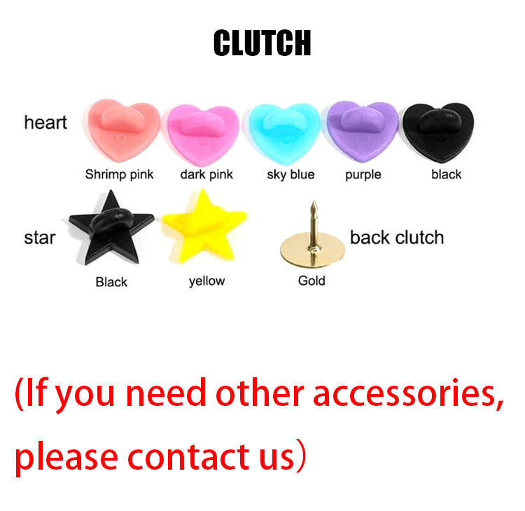 Custom Clear Acrylic Pins