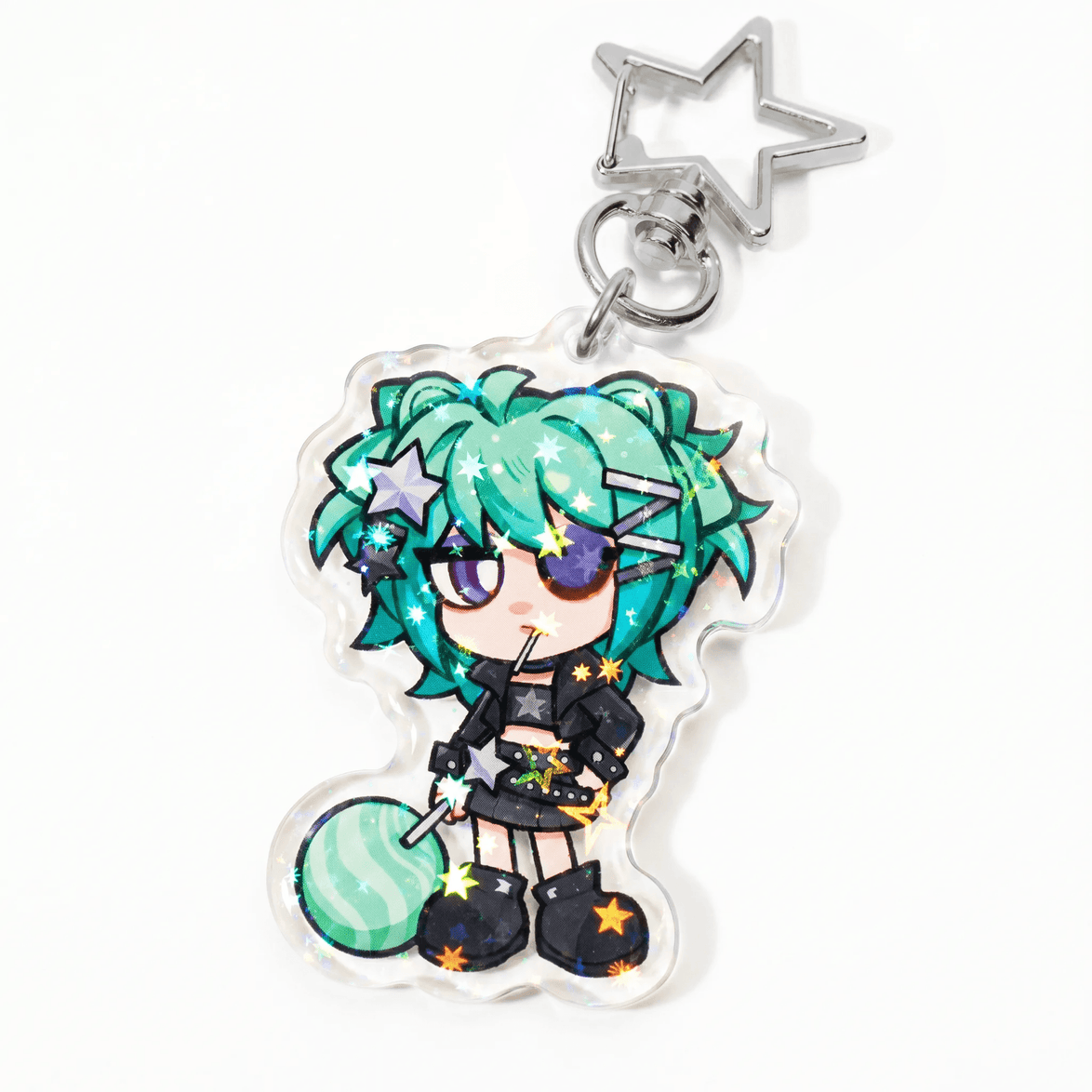 Custom Epoxy Holographic Acrylic Keychains