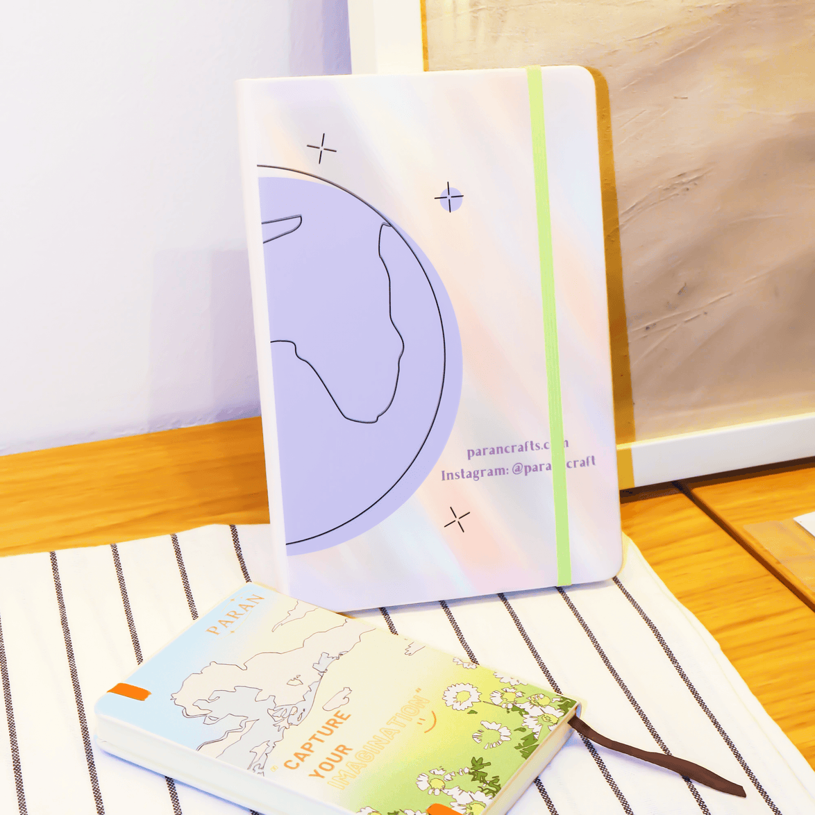 Custom Leatherette Notebooks - custom full-color design by ParanCrafts