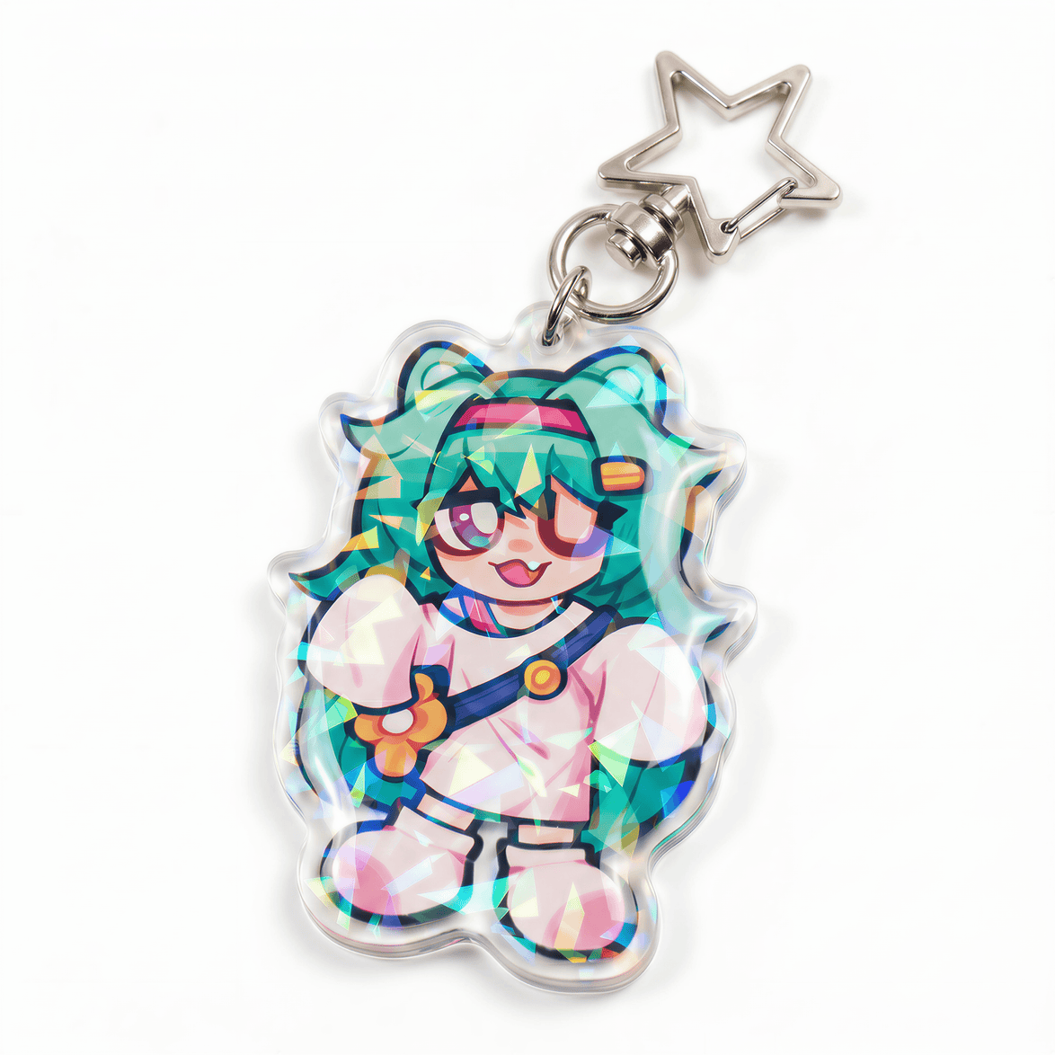 Custom Epoxy Holographic Acrylic Keychains