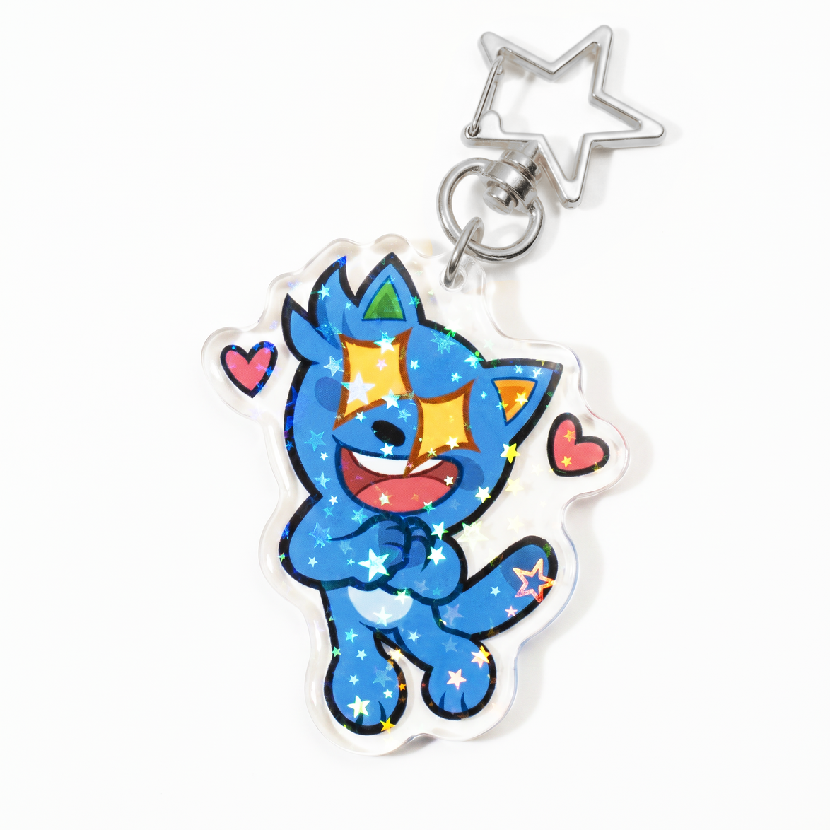 Custom Epoxy Holographic Acrylic Keychains