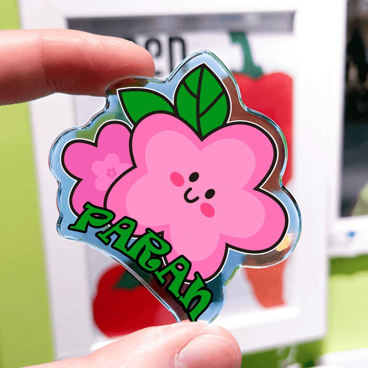 Custom Diamond Acrylic Pins