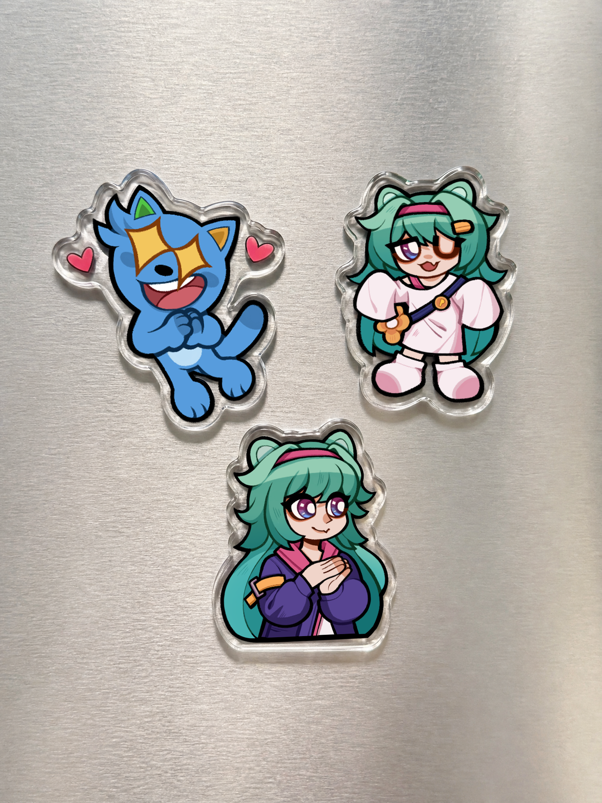 Custom Clear Acrylic Fridge Magnets