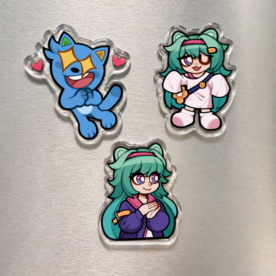 Custom Clear Acrylic Fridge Magnets