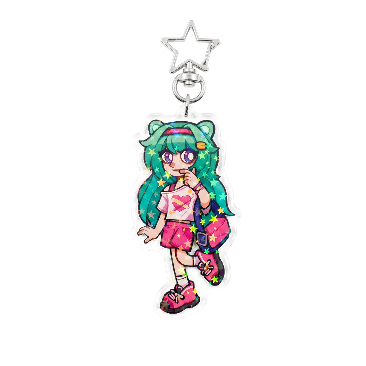 Custom Epoxy Holographic Acrylic Keychains