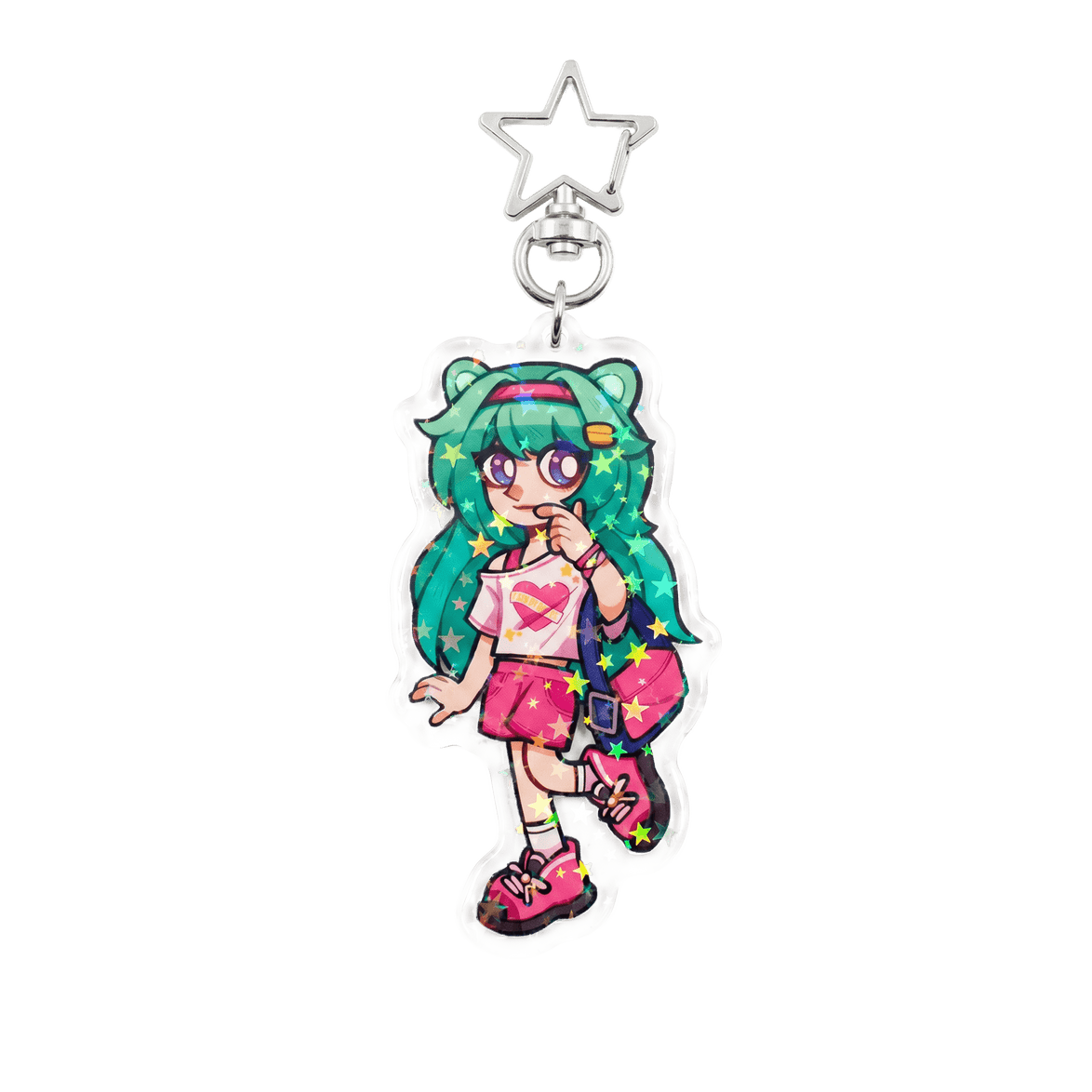 Custom Epoxy Holographic Acrylic Keychains