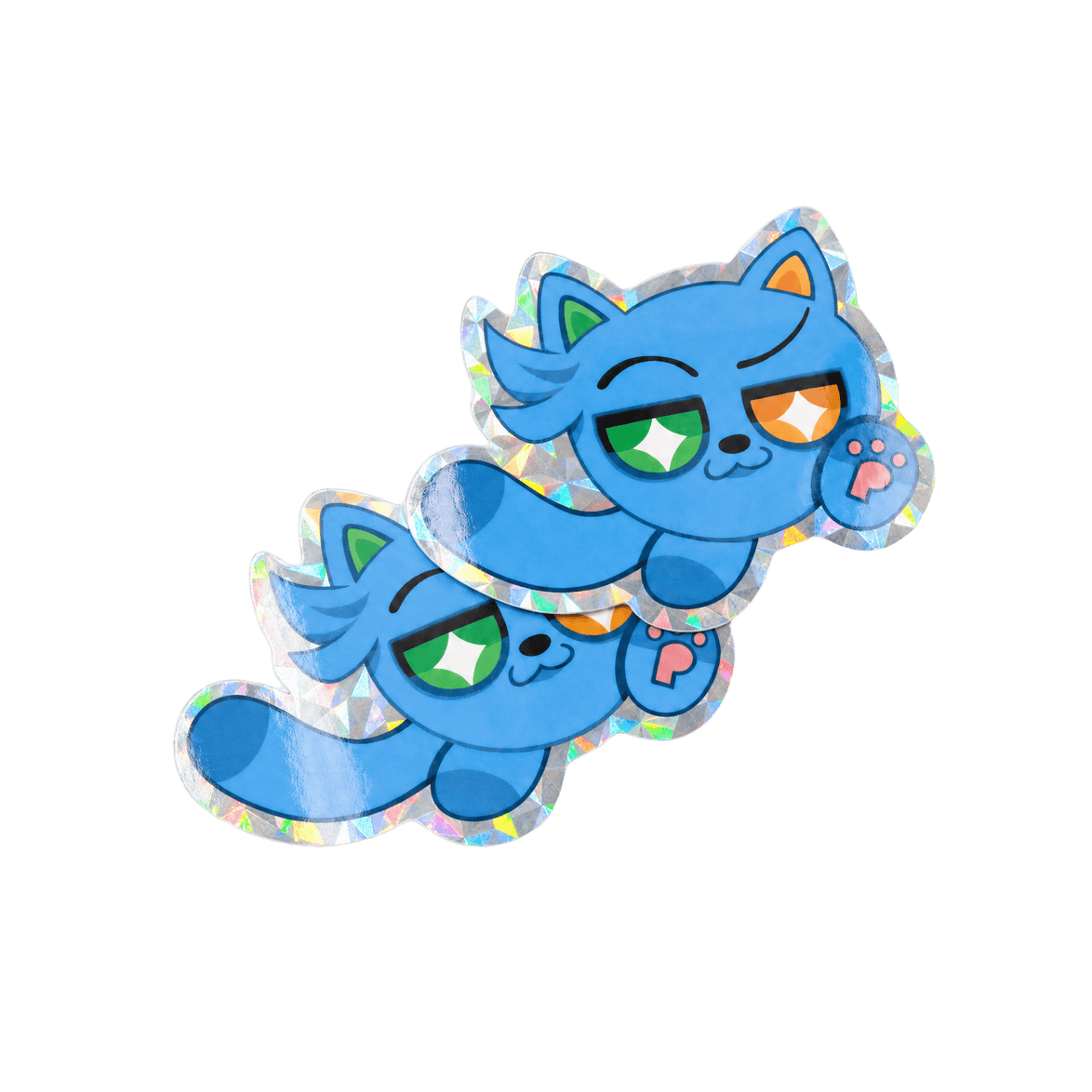 Holografische prismatische stickers op maat