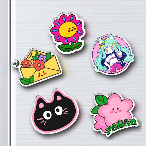 Custom Clear Acrylic Fridge Magnets