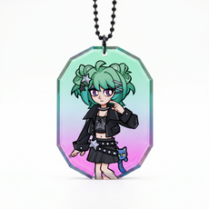 Custom Gemstone Acrylic Keychains