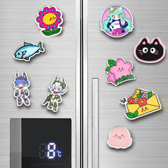 Custom Non Clear Acrylic Fridge Magnets