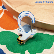 Custom Acrylic Carabiners - custom full-color design by ParanCrafts