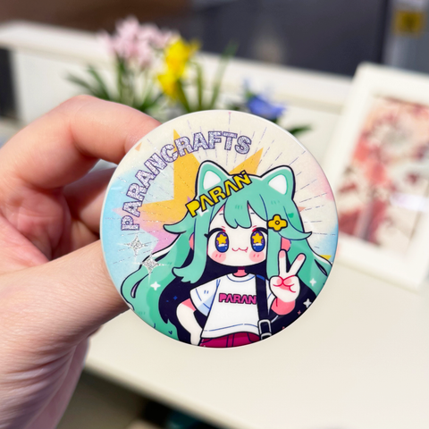 Custom Glitter Round Button Badges