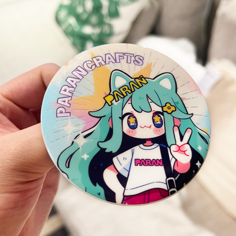 Custom Glitter Round Button Badges