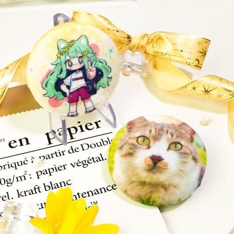 Custom Round Plush Badges/Pins