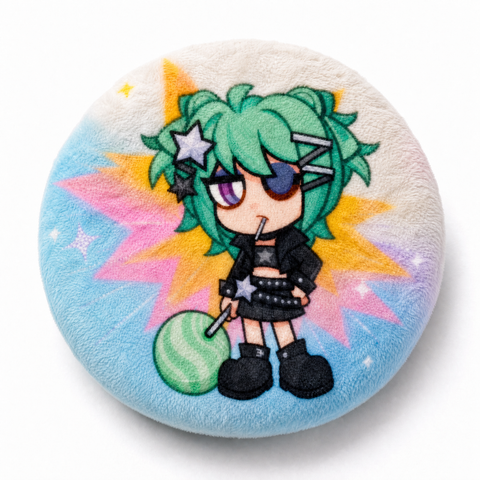Custom Round Plush Pins
