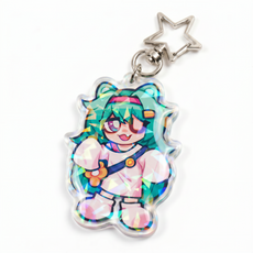 Custom Epoxy Holographic Acrylic Keychains