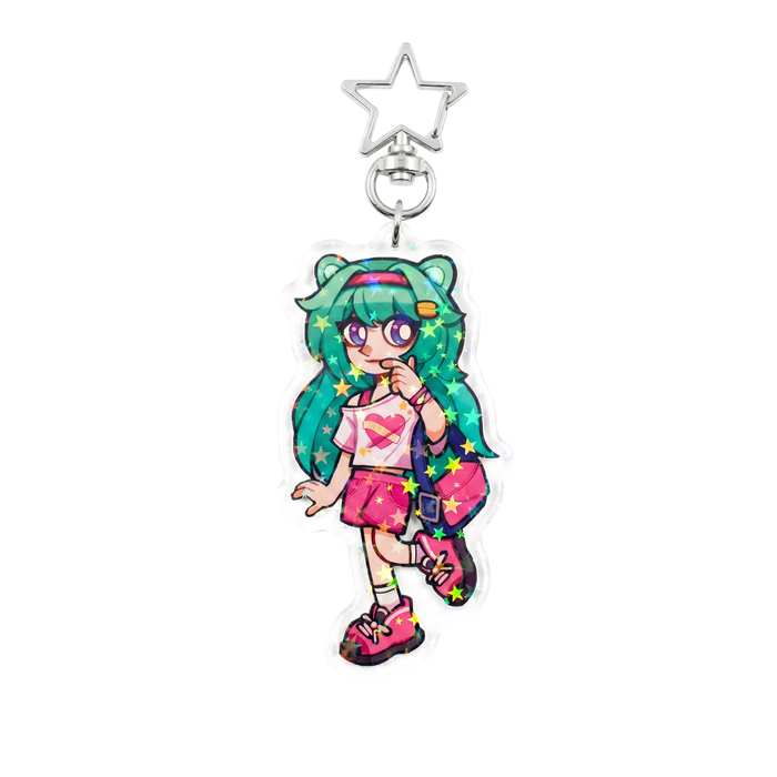 Custom Epoxy Holographic Acrylic Keychains