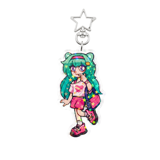 Custom Epoxy Holographic Acrylic Keychains