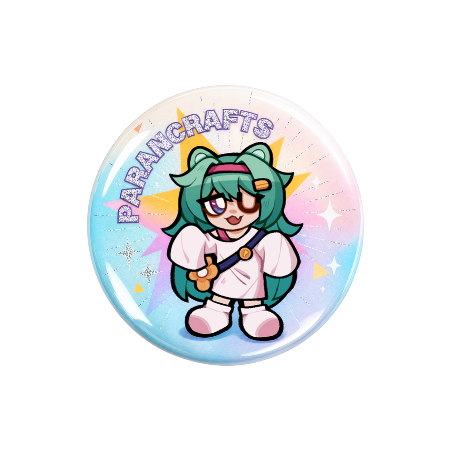 Custom Round Glitter Button Pins