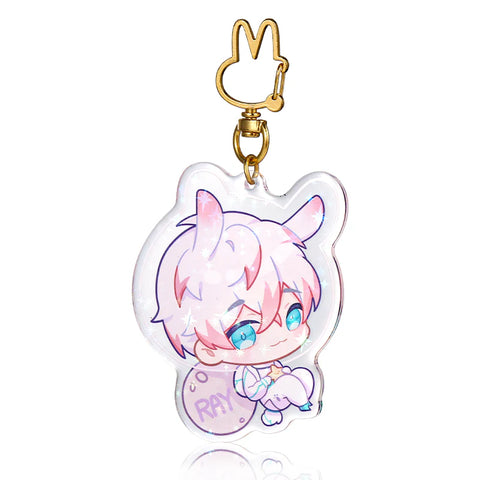 Custom Epoxy Holographic Acrylic Keychains