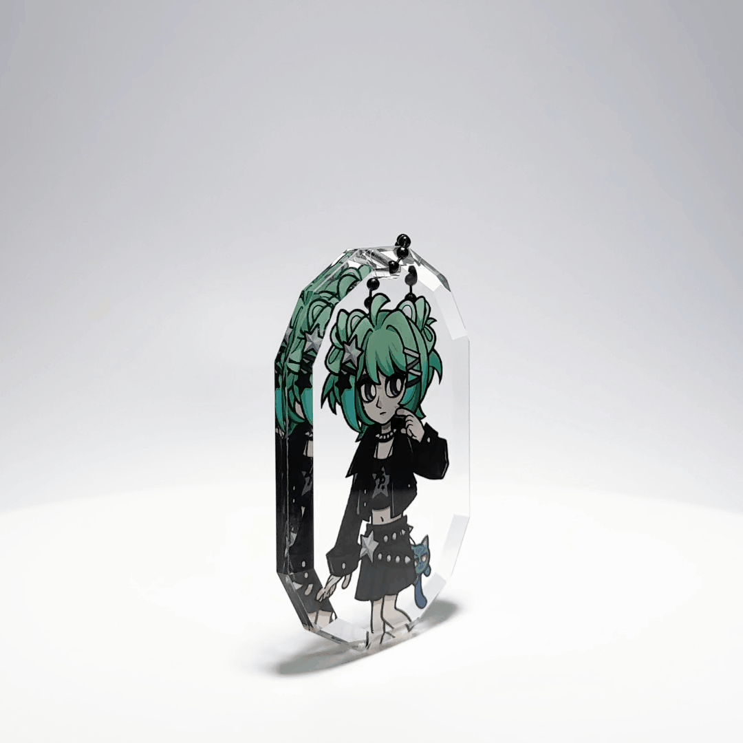 Custom Gemstone Acrylic Keychains