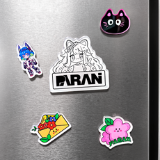 Custom Acrylic Fridge Magnets - custom full-color design by ParanCrafts