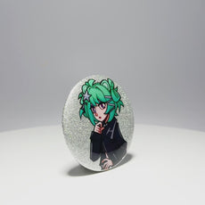 Custom Round Glitter Button Pins